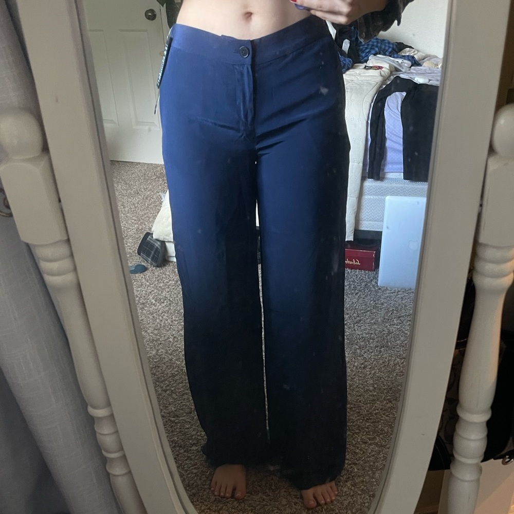 Beautiful silk Ralph Lauren BNWT blue pants
